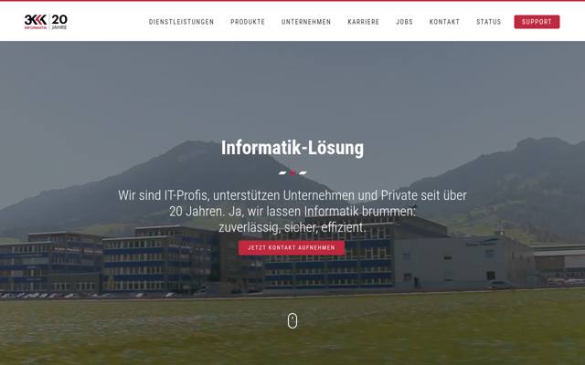Website von 3K Informatik AG
