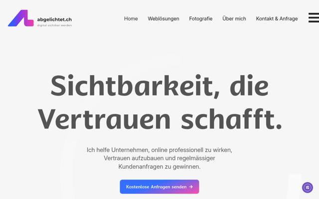 Website von abgelichtet.ch GmbH