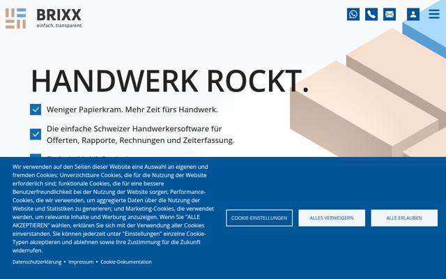 Website von BRIXX GmbH