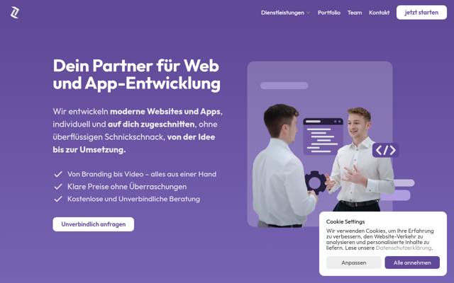 Website von Codelance GmbH