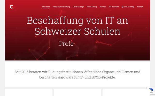 Website von commerce schweiz gmbh