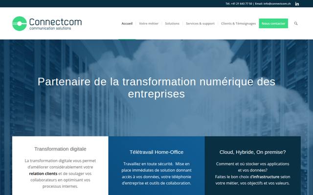 Website von Connect Com AG