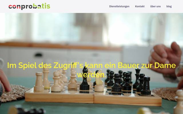 Website von conprobatis GmbH