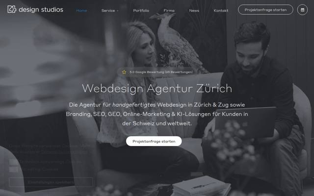 Website von D4design Studios GmbH