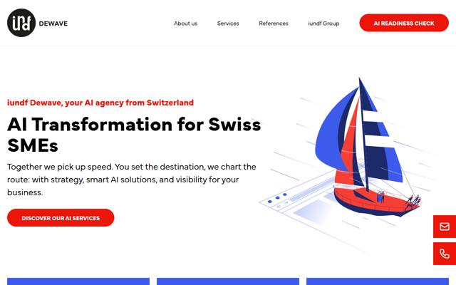 Website von Dewave GmbH