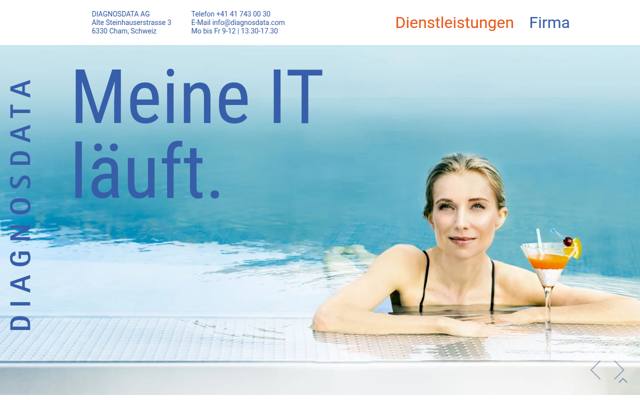 Website von DIAGNOSDATA AG