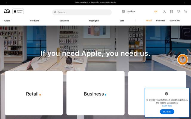 Website von DQ Solutions
