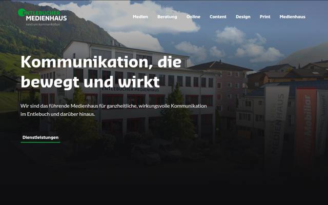 Website von Entlebucher Medienhaus AG