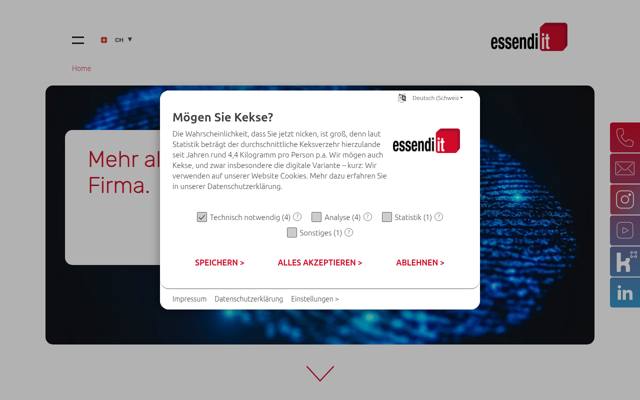 Website von essendi it AG