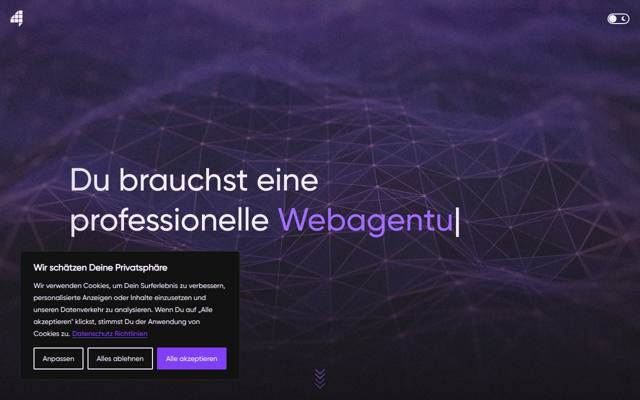 Website von FAKTOR VIER GmbH