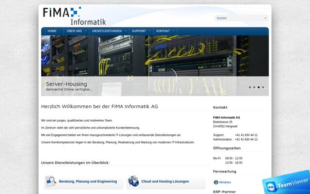 Website von FiMA Informatik AG