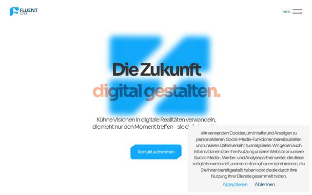 Website von FLUENT CODE GmbH