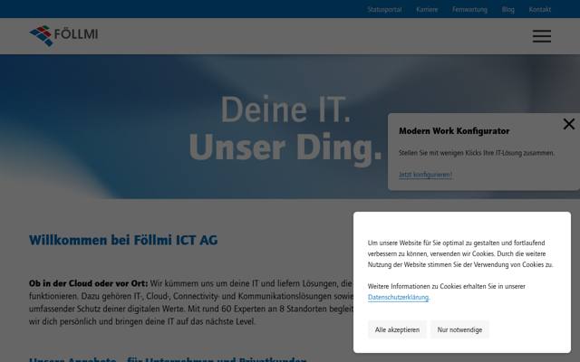 Website von Föllmi ICT AG