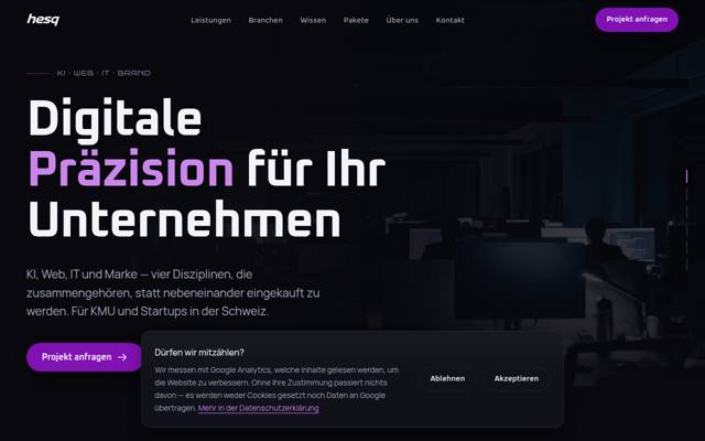 Website von Hesq GmbH