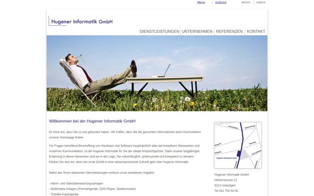 Website von Hugener Informatik GmbH