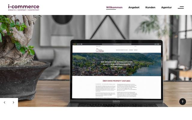 Website von i-commerce GmbH