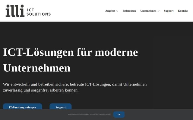 Website von ILLI ICT Solutions AG