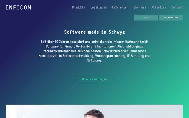 Website von Infocom Hartmann GmbH