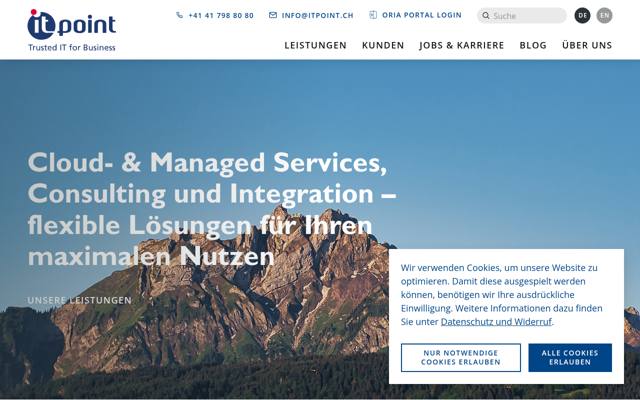 Website von ITpoint Systems AG