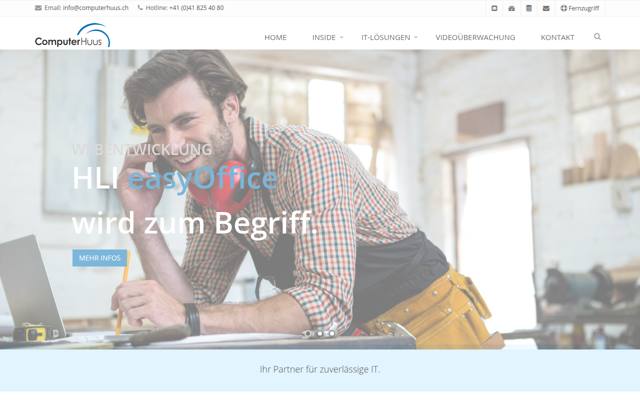 Website von LCP ComputerHuus AG