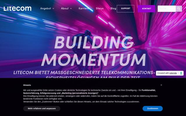 Website von Litecom AG