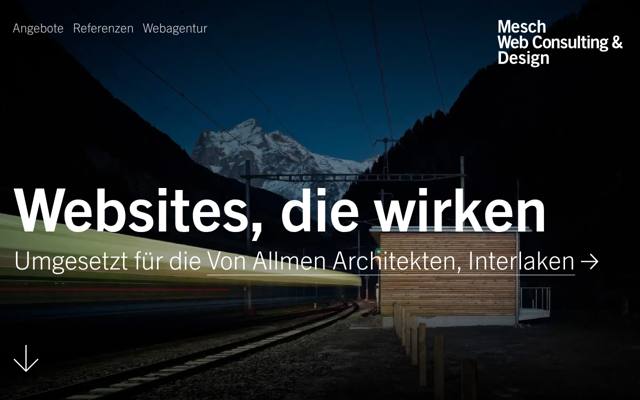 Website von Mesch Web Consulting & Design GmbH
