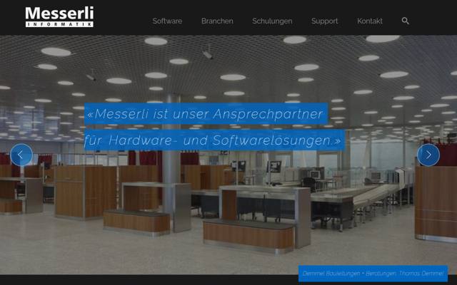 Website von Messerli Informatik AG