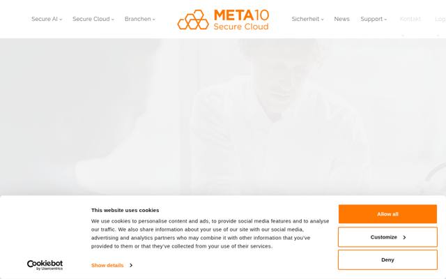 Website von META10 AG
