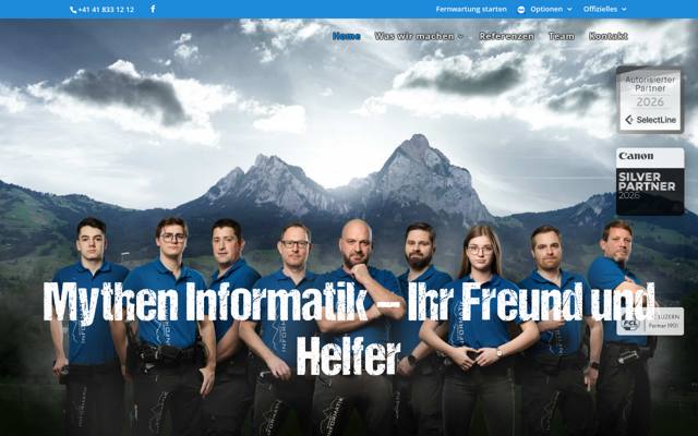 Website von Mythen Informatik GmbH