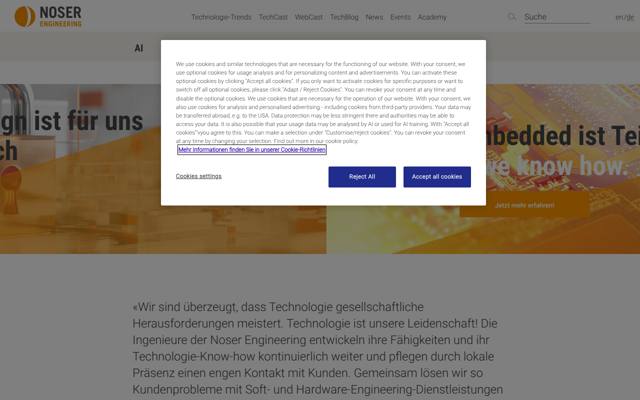 Website von Noser Engineering AG
