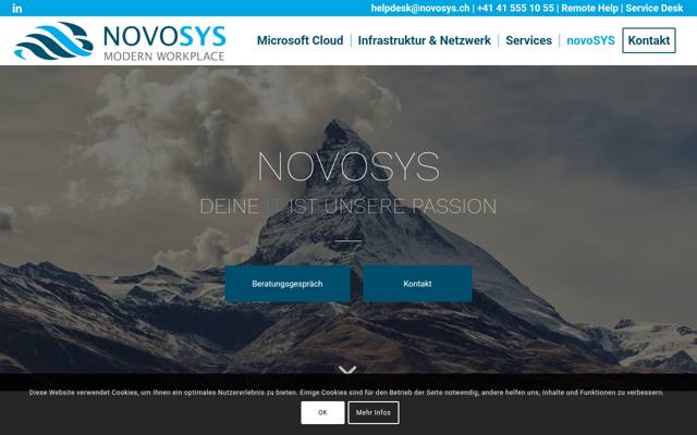 Website von novoSYS Informatik GmbH