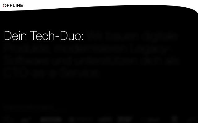 Website von OFFLINE GmbH