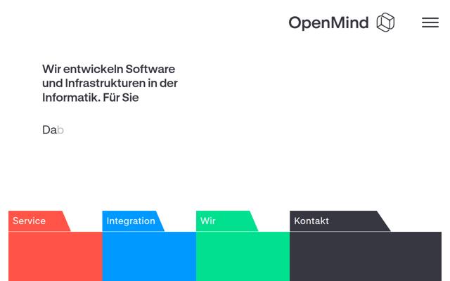 Website von OpenMind-IT GmbH