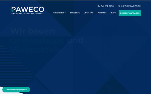 Website von PAWECO GmbH