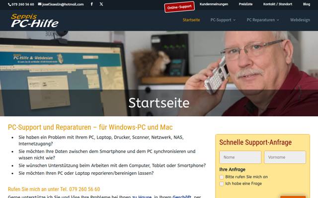 Website von PC-Seppi