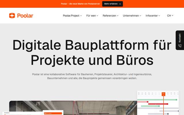Website von Poolarserver Schweiz GmbH