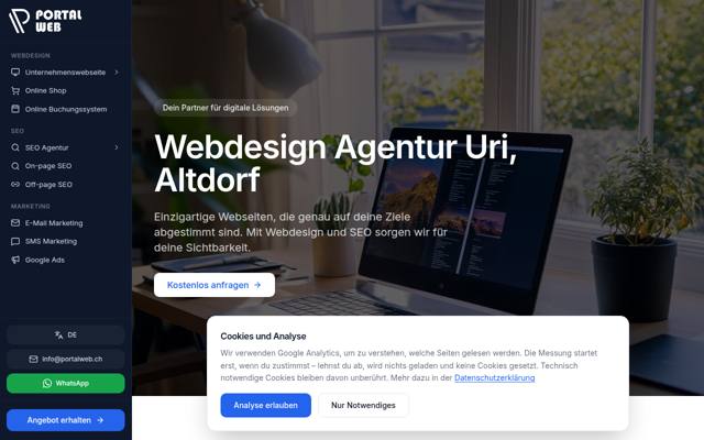 Website von PortalWeb GmbH