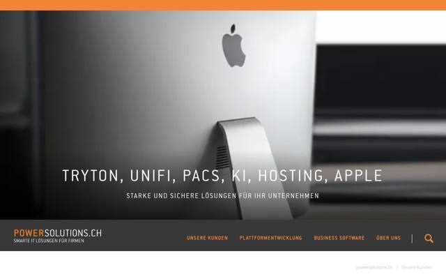 Website von Powersolutions