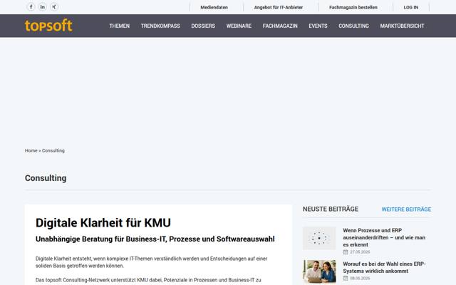 Website von schmid + siegenthaler consulting gmbh