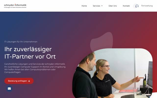 Website von schnyder-informatik GmbH