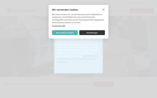 Website von Softplus Health AG