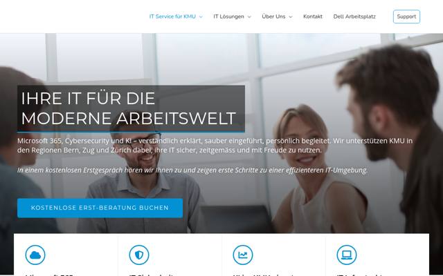 Website von Support-4-IT AG