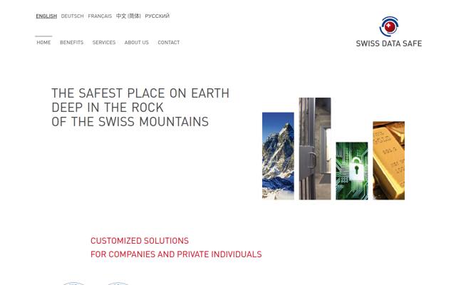 Website von Swiss Data Safe AG