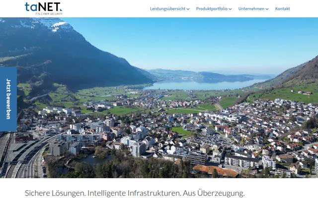 Website von taNET GmbH