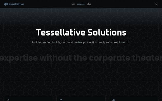 Website von Tessellative Solutions GmbH