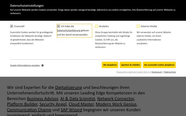 Website von UMB AG