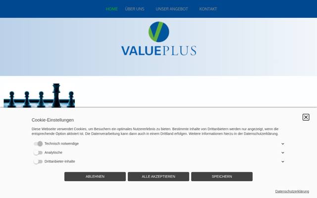 Website von Valueplus AG