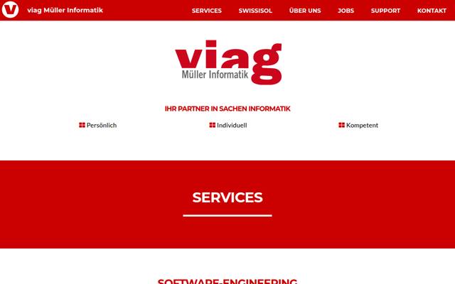 Website von VIAG Müller Informatik