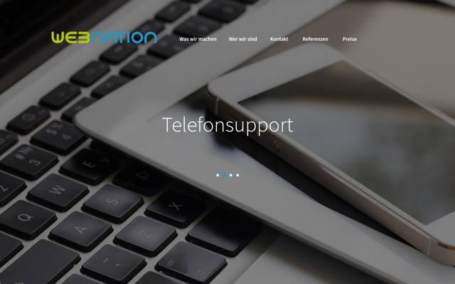 Website von Webnation GmbH