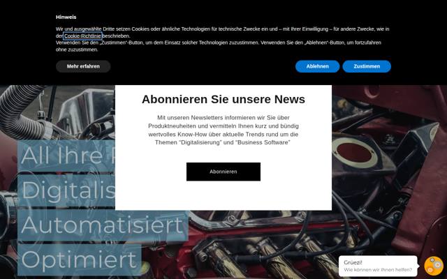 Website von Winoffice AG